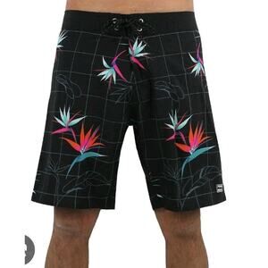 Billabong Board Shorts Recycler Sundays Pro Men 30 Black Check Board Shorts